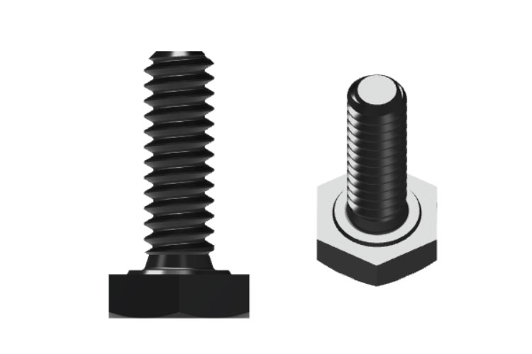 Black ISO 4017 Hex Bolt